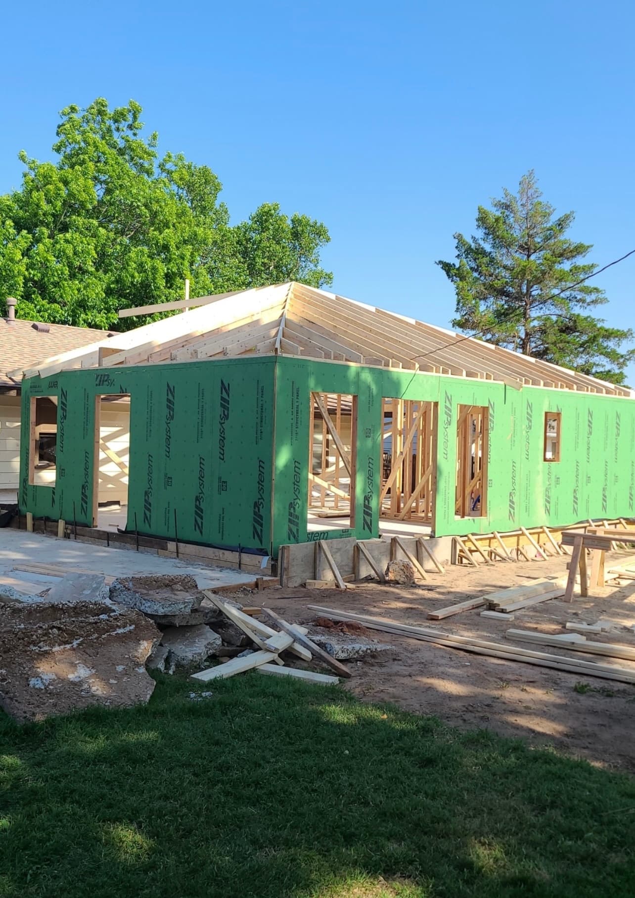 Spacious room addition project completed by licensed contractor in Oklahoma City