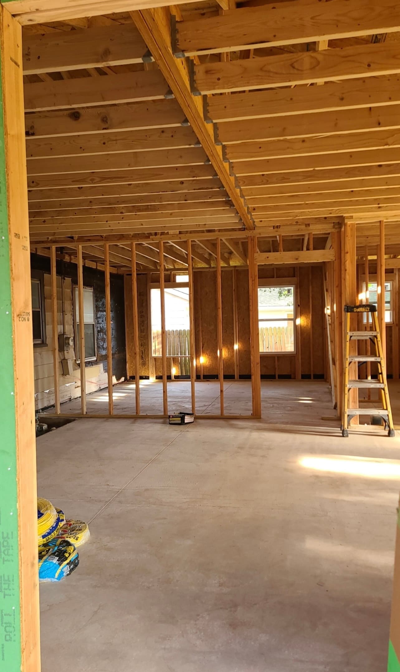 Open concept living space renovation in Oklahoma City metro