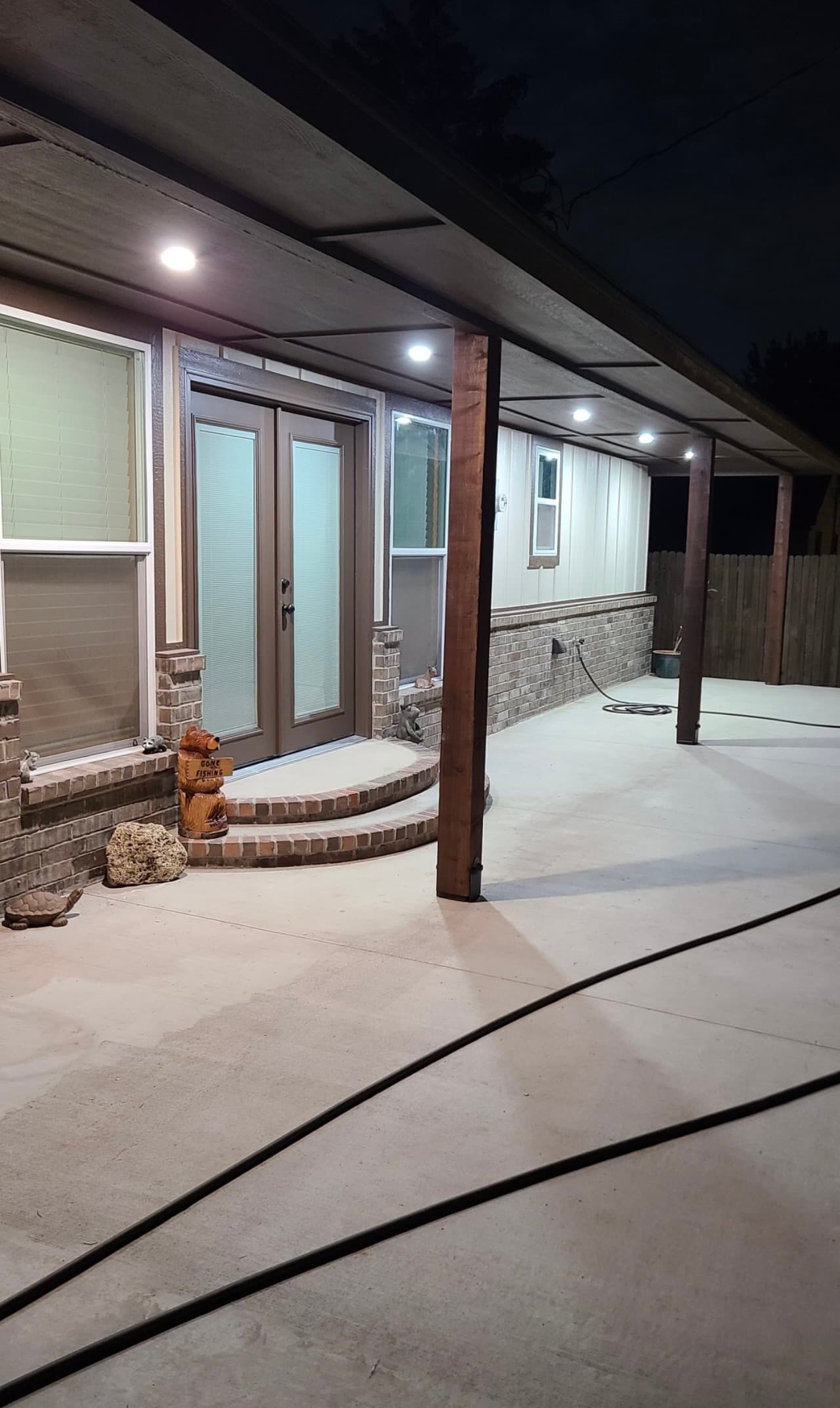 Contemporary exterior living space completed by OKC remodeling contractor